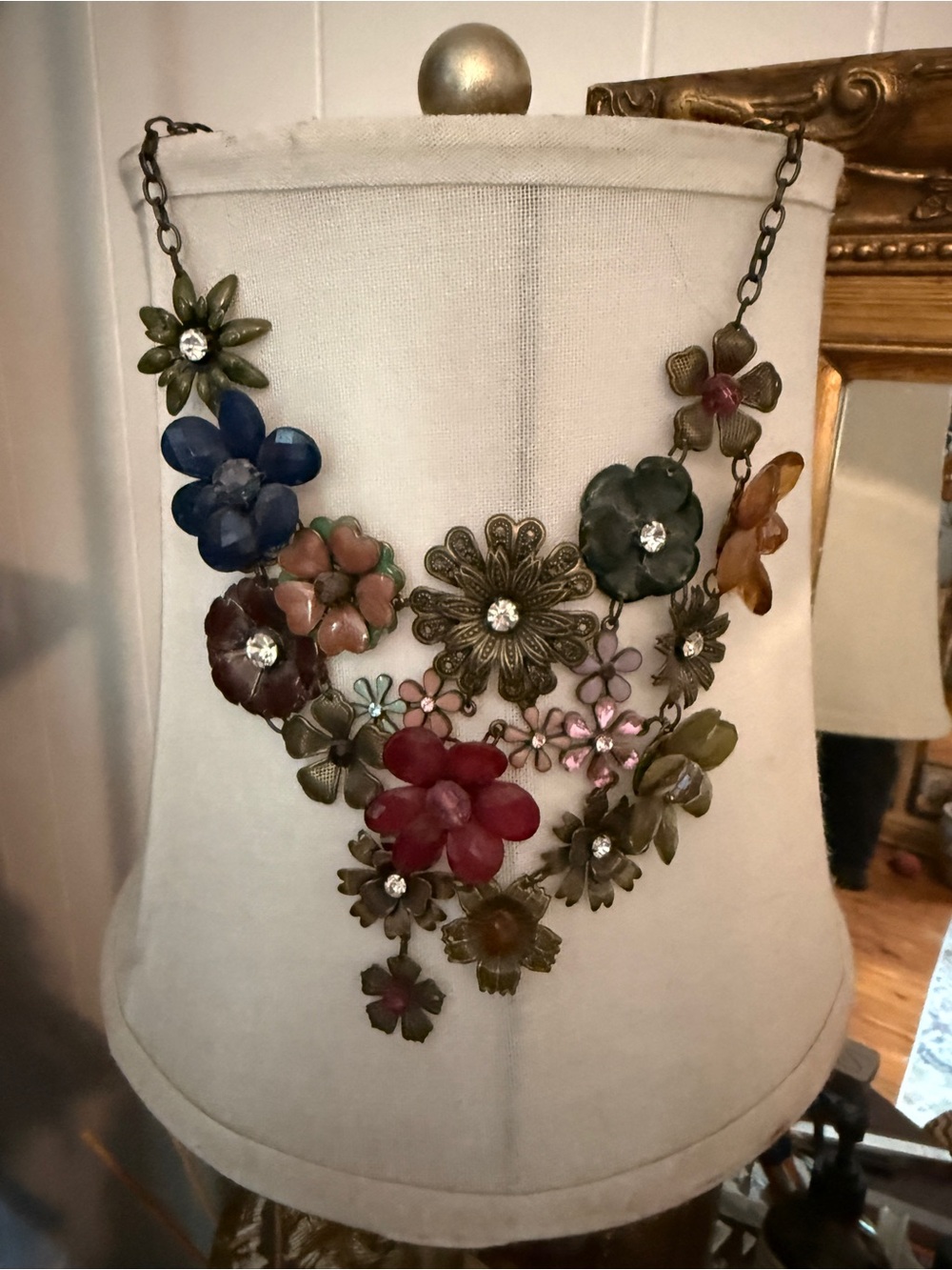 Floral Statement Necklace in Multicolor - Women Jewelry